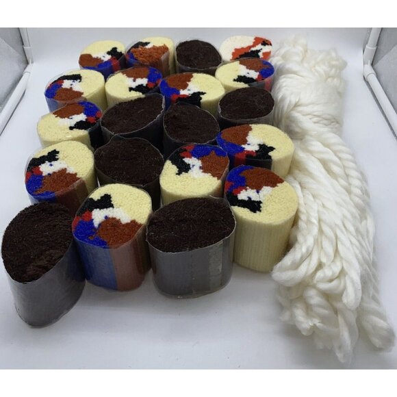 Betty’s 3 Dimensional Latch Hook Rug Swallows 3D272 Kit Birds Vintage Canada - Picture 3 of 16